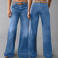 🎁Nya Tillskott 2026 – 👖55% Rabatt💥Retro Flare Jeans för Kvinnor med Fickor