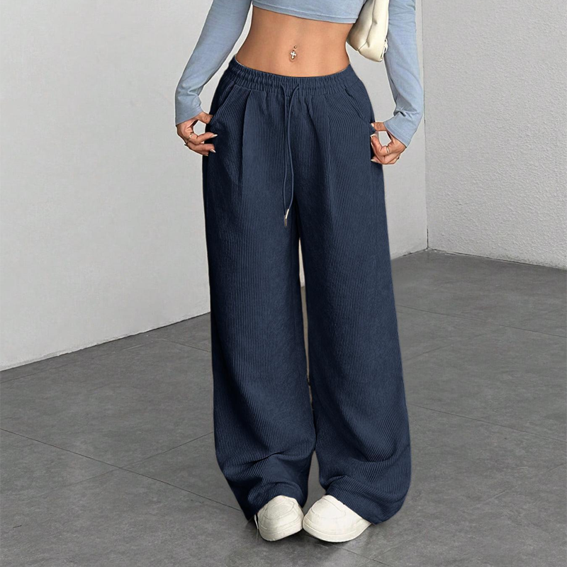 👖 60% RABATT! 💃 Dam Corduroybyxor – Löst sittande, Mjukt Tyg & Perfekt för Vardag & Ledighet ✨