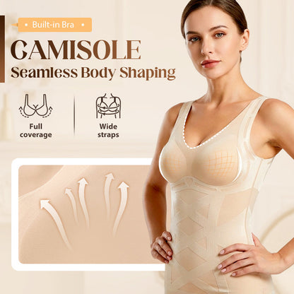 📢📢🔥54 % RABATT !! ✨Sömlös kroppsformande camisole med inbyggd behå