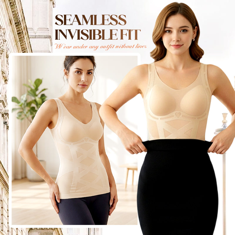 📢📢🔥54 % RABATT !! ✨Sömlös kroppsformande camisole med inbyggd behå