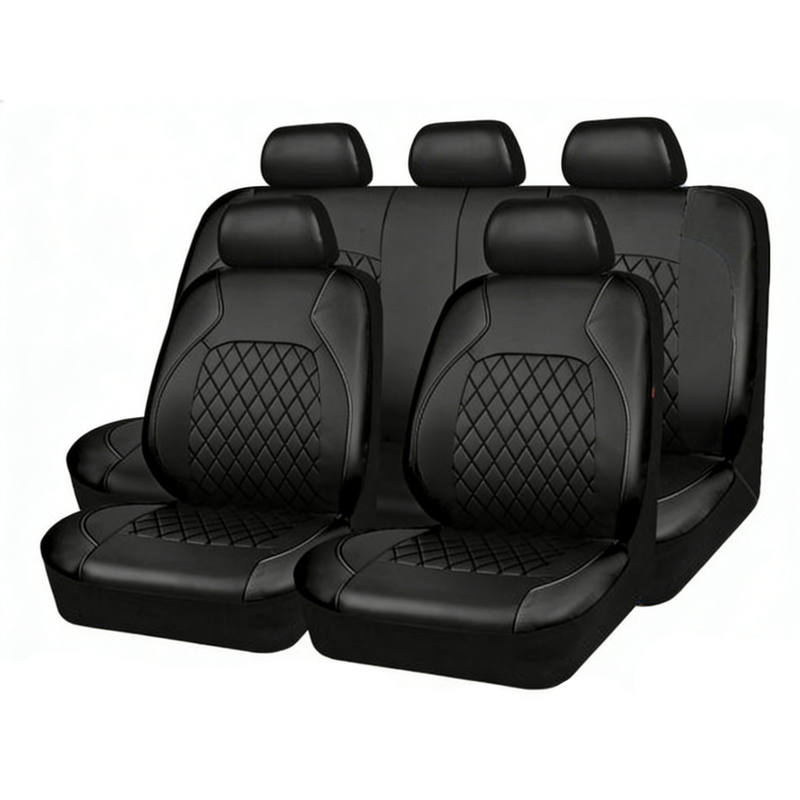 🚗 50% RABATT NU! 9‑delars universellt lädersätesöverdragsset – lyxigt, andningsbart & airbagkompatibelt – perfekt för bil, SUV och pickup 🛋️✨