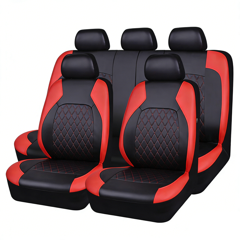 🚗 50% RABATT NU! 9‑delars universellt lädersätesöverdragsset – lyxigt, andningsbart & airbagkompatibelt – perfekt för bil, SUV och pickup 🛋️✨