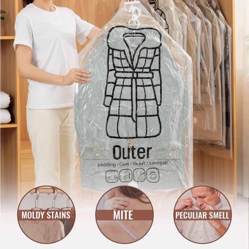 💎 50 % RABATT! 💎 Hängande vakuumförvaringspåsar – Ingen pump behövs, återanvändbara och dammtäta 👚🗄️