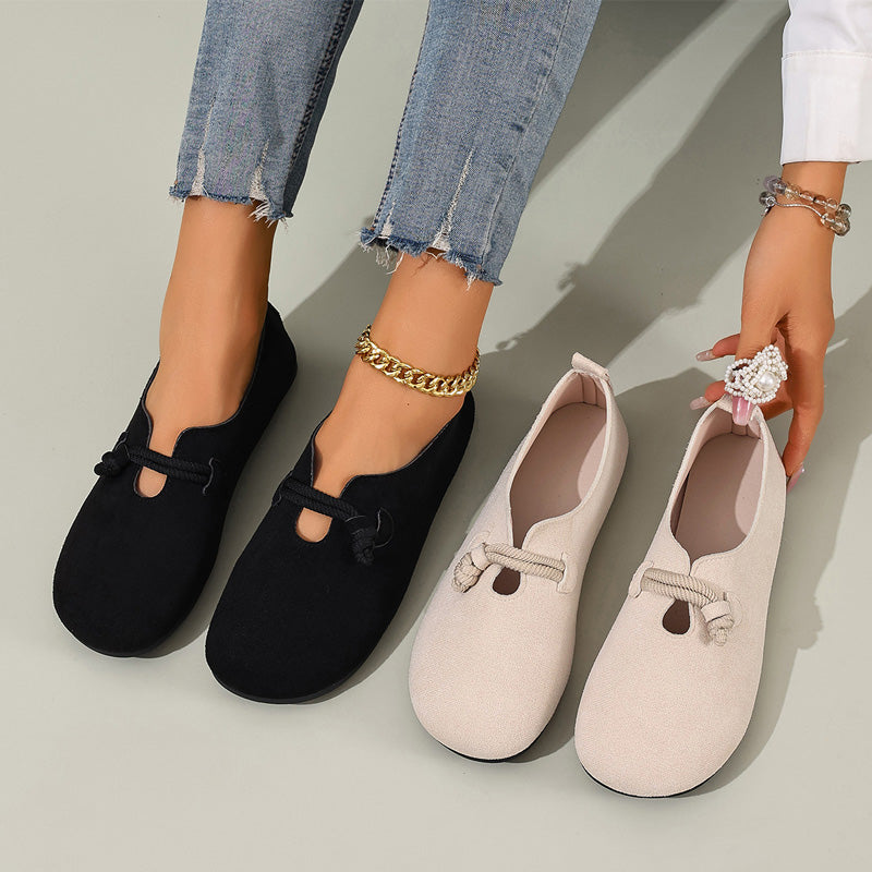 🥿 50% RABATT NU! 🎀 Bekväma Slip-On Fuskmockasiner – Lätta Att Ta På, Rund Tå & Tidlösa Färger 💫