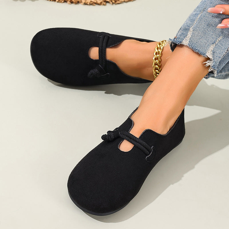 🥿 50% RABATT NU! 🎀 Bekväma Slip-On Fuskmockasiner – Lätta Att Ta På, Rund Tå & Tidlösa Färger 💫
