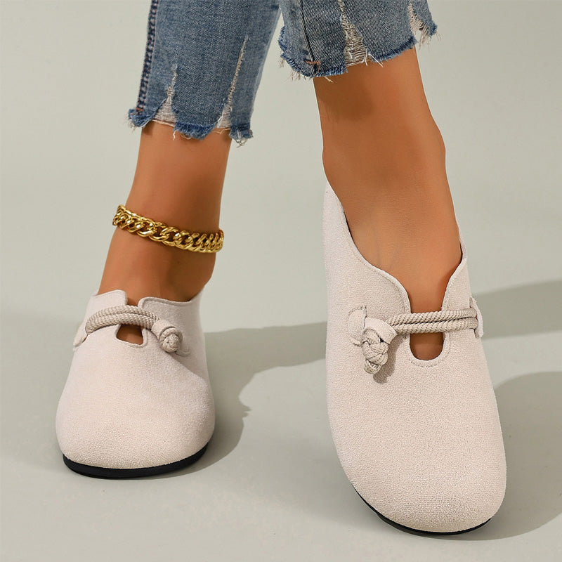 🥿 50% RABATT NU! 🎀 Bekväma Slip-On Fuskmockasiner – Lätta Att Ta På, Rund Tå & Tidlösa Färger 💫