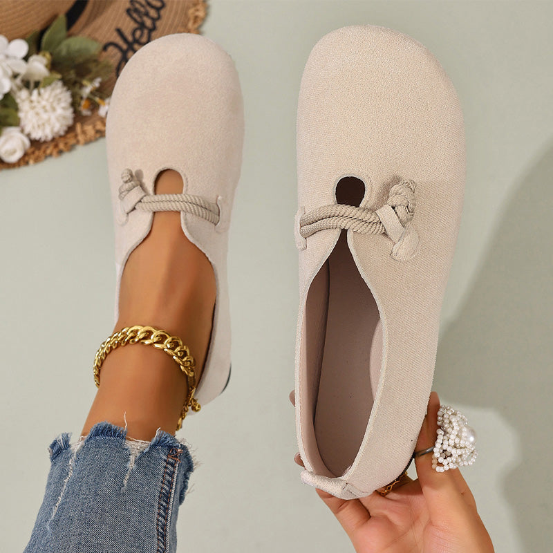 🥿 50% RABATT NU! 🎀 Bekväma Slip-On Fuskmockasiner – Lätta Att Ta På, Rund Tå & Tidlösa Färger 💫