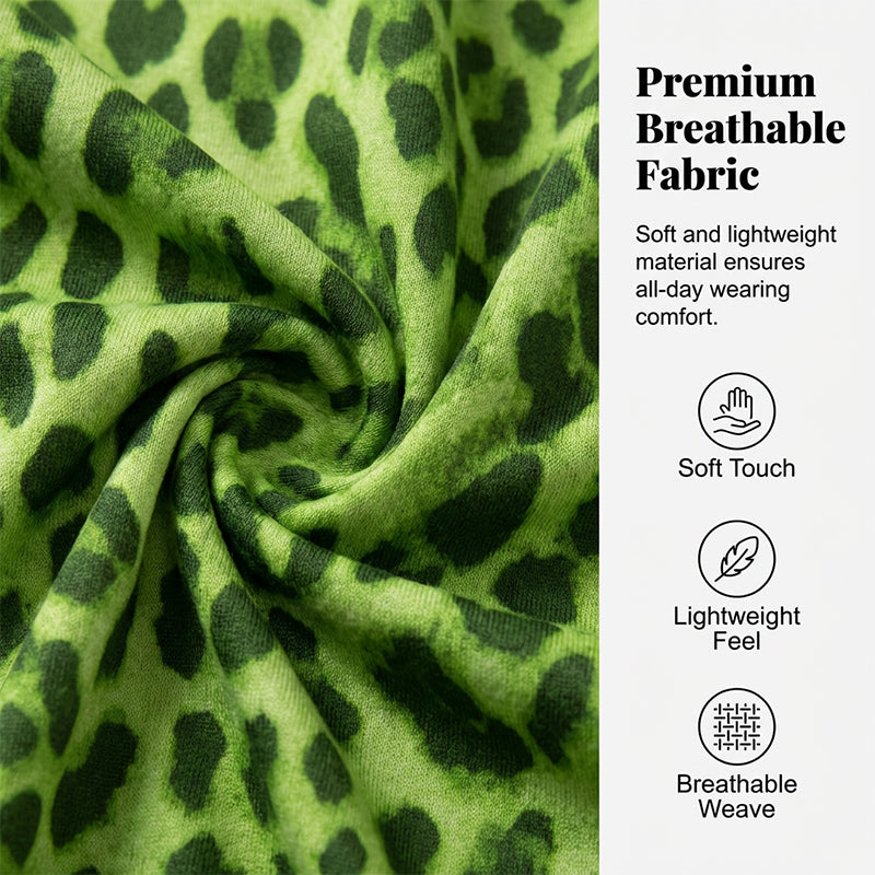 👗 50% RABATT NU! 🐆 Damernas Flödande Leopardmönstrad Lång Kjol – Hög Midja & Mångsidig Stil ✨