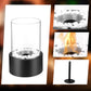 🔥 50 % rabatt! 🏠 Bordseldstad i glas och metall – bärbar, rökfri, lämplig för både inomhus- och utomhusbruk, utrustad med etanolbrännare – en mysig inredningsdetalj som förgyller ditt hem ✨