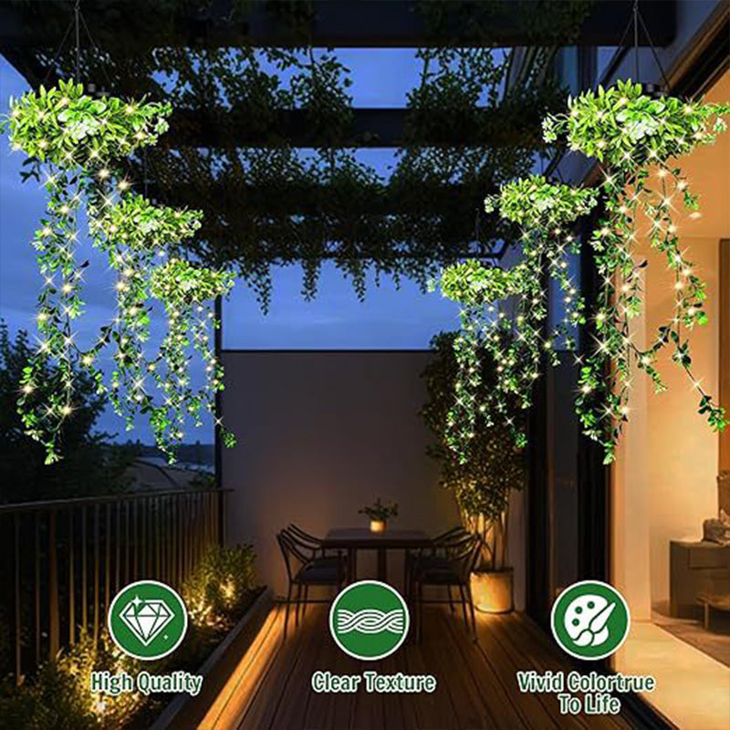 🔥50 % rabatt så länge lagret räcker!🎉Solcellsdriven hängande lampa i milangräs