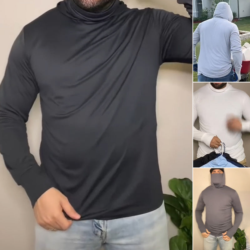 🏃 50% RABATT NU! ☀️ Herr Lättvikt Snabbtorkande UV-Skydd Hoodie – Andningsbar & Perfekt För Utomhusaktiviteter 🏕️