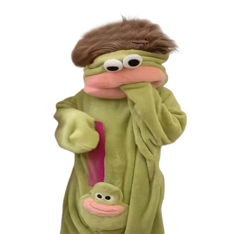 🔥50% RABATT! 🔥Elegans behöver inga ord 🐟Mjuk pyjamas i korallfleece med figurer🧸
