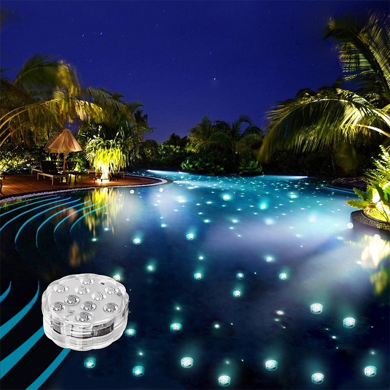 🏊 50% RABATT NU! 💡 Vattentäta LED-Poolampor med Fjärrkontroll – IP68 & 16 Färger – Skapa Magisk Stämning ✨