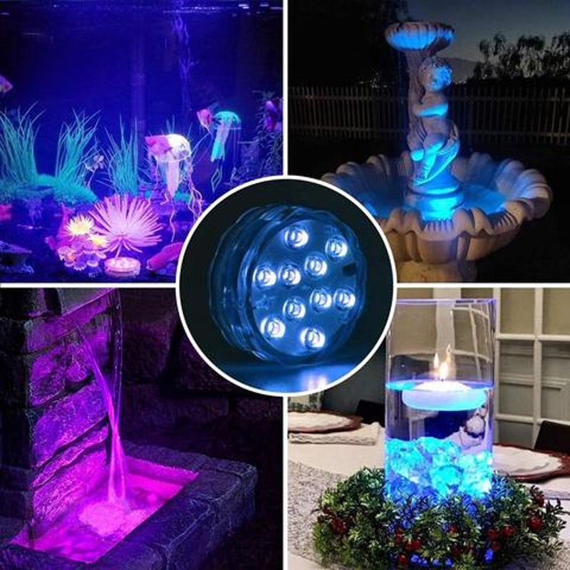 🏊 50% RABATT NU! 💡 Vattentäta LED-Poolampor med Fjärrkontroll – IP68 & 16 Färger – Skapa Magisk Stämning ✨