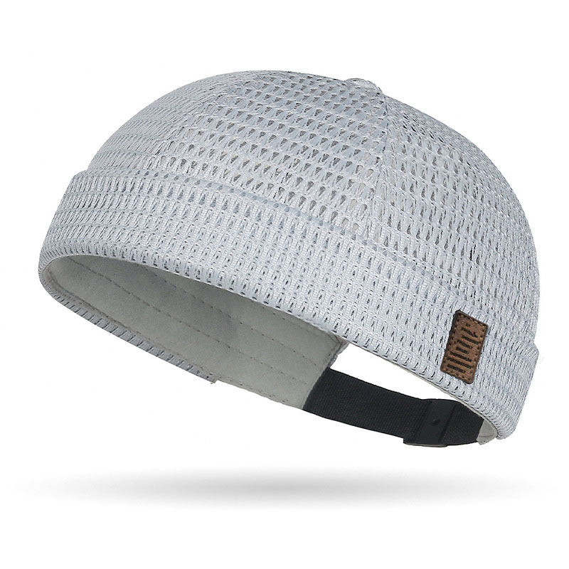 🧢 50% RABATT NU! 🌬️ Lättvikt Andningsbar Mesh Brimless Cap – Retro Docker Style, Justerbar & Ultralätt – Sval Komfort ✨