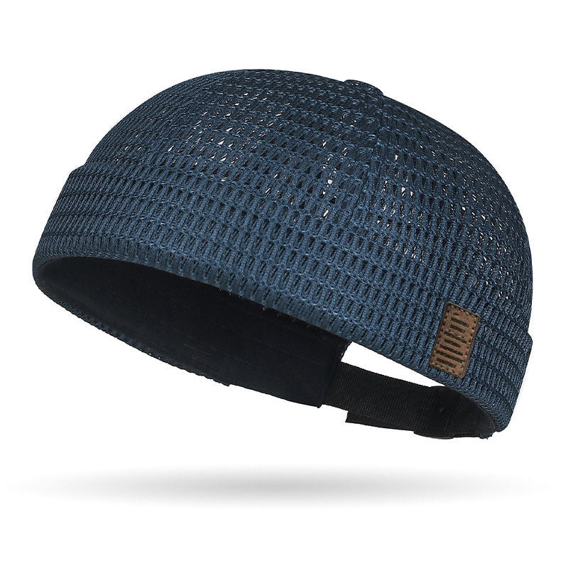 🧢 50% RABATT NU! 🌬️ Lättvikt Andningsbar Mesh Brimless Cap – Retro Docker Style, Justerbar & Ultralätt – Sval Komfort ✨