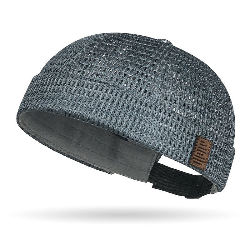 🧢 50% RABATT NU! 🌬️ Lättvikt Andningsbar Mesh Brimless Cap – Retro Docker Style, Justerbar & Ultralätt – Sval Komfort ✨