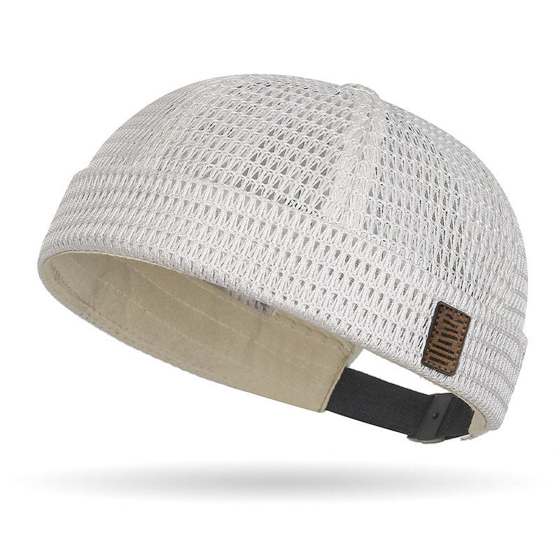🧢 50% RABATT NU! 🌬️ Lättvikt Andningsbar Mesh Brimless Cap – Retro Docker Style, Justerbar & Ultralätt – Sval Komfort ✨
