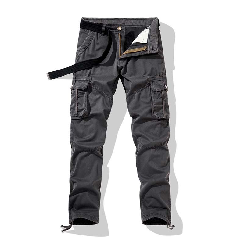 👖 50% RABATT NU! 🔧 Herr Klassiska Taktiska Cargobyxor – Multi-Ficka, Hållbar Bomullsblandning & Justerbara Muddar – Perfekt För Utomhus- & Vardagsbruk ✨