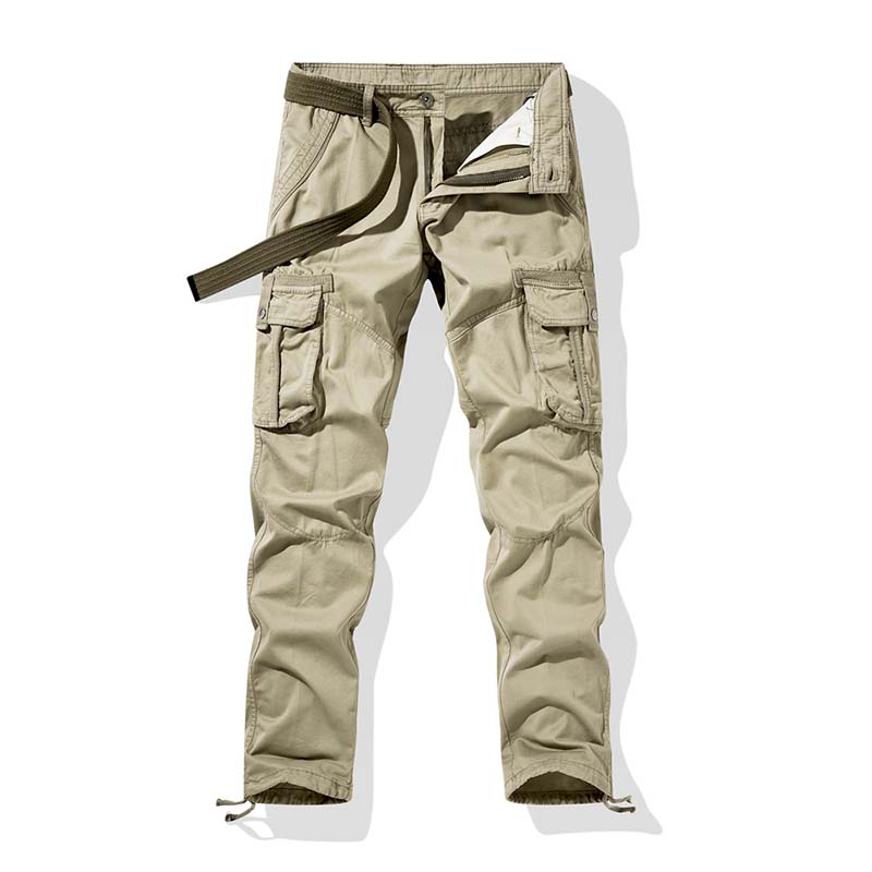 👖 50% RABATT NU! 🔧 Herr Klassiska Taktiska Cargobyxor – Multi-Ficka, Hållbar Bomullsblandning & Justerbara Muddar – Perfekt För Utomhus- & Vardagsbruk ✨