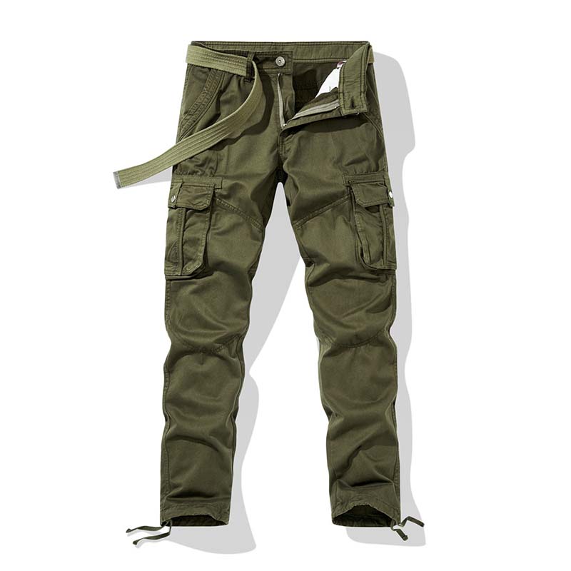 👖 50% RABATT NU! 🔧 Herr Klassiska Taktiska Cargobyxor – Multi-Ficka, Hållbar Bomullsblandning & Justerbara Muddar – Perfekt För Utomhus- & Vardagsbruk ✨