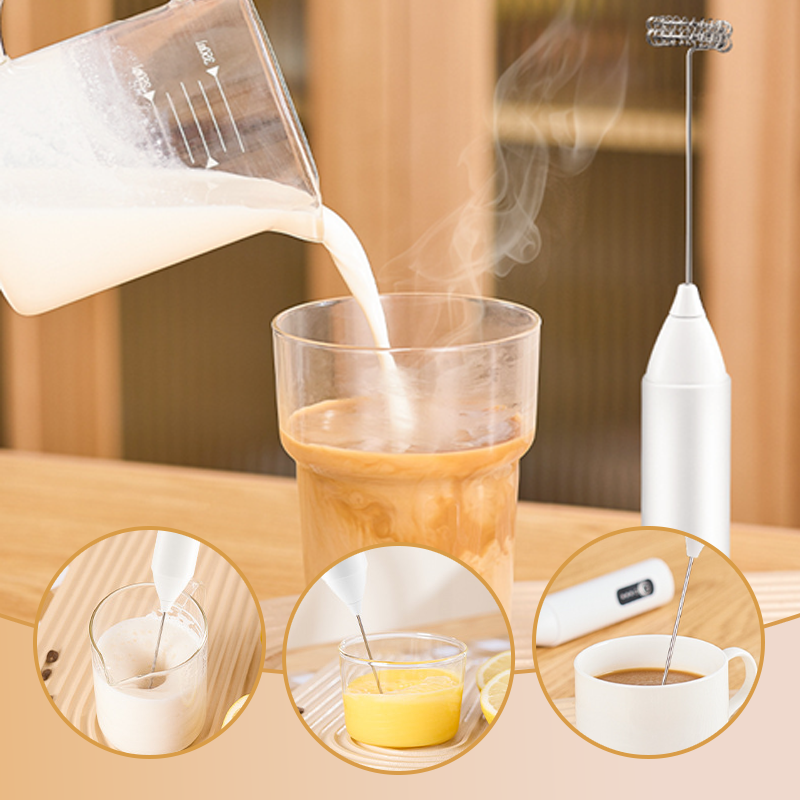 🥤 50% RABATT NU! ⚡ Elektrisk Drinkskummixare – 3 Hastigheter & USB-Återuppladdningsbar ☕