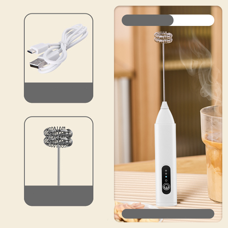 🥤 50% RABATT NU! ⚡ Elektrisk Drinkskummixare – 3 Hastigheter & USB-Återuppladdningsbar ☕