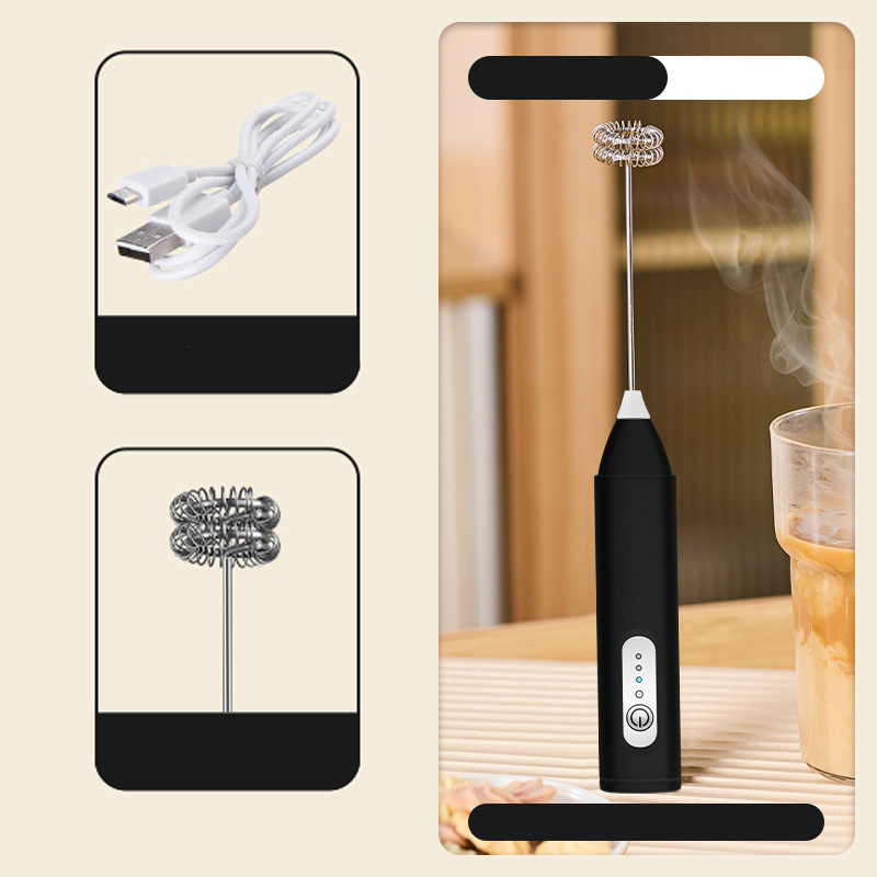 🥤 50% RABATT NU! ⚡ Elektrisk Drinkskummixare – 3 Hastigheter & USB-Återuppladdningsbar ☕
