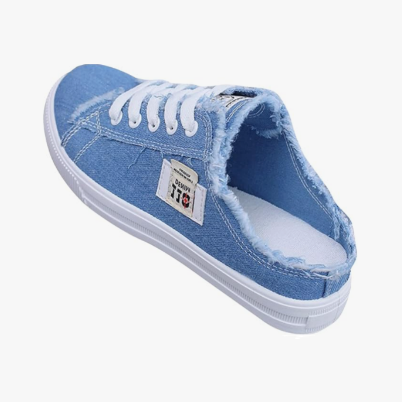 👟 52% RABATT! 👖 Damernas Denim Mule Sneakers – Slip-on Design, Bekväm Sula & Perfekt För En Avslappnad, Trendig Sommarlook ☀️