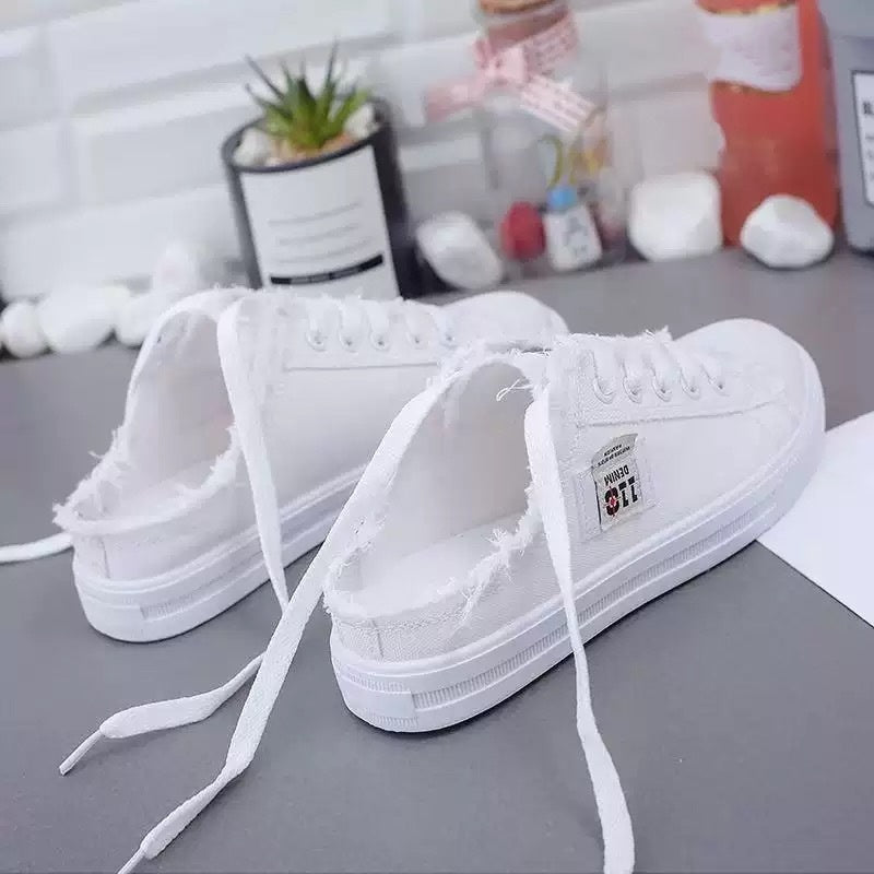 👟 52% RABATT! 👖 Damernas Denim Mule Sneakers – Slip-on Design, Bekväm Sula & Perfekt För En Avslappnad, Trendig Sommarlook ☀️