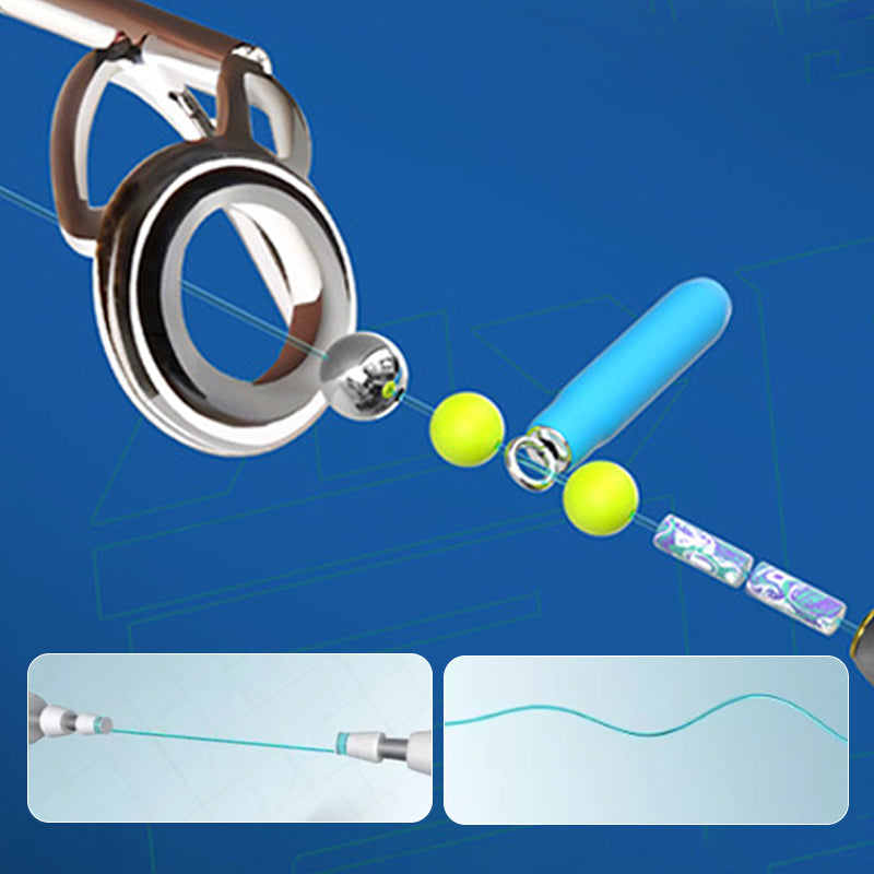 🎣 50% RABATT NU! 🌊 Automatisk Fiskeset – Automatisk Bottensökning & Färdigriggad – 100m Lina & Självlysande Flöte 🐟