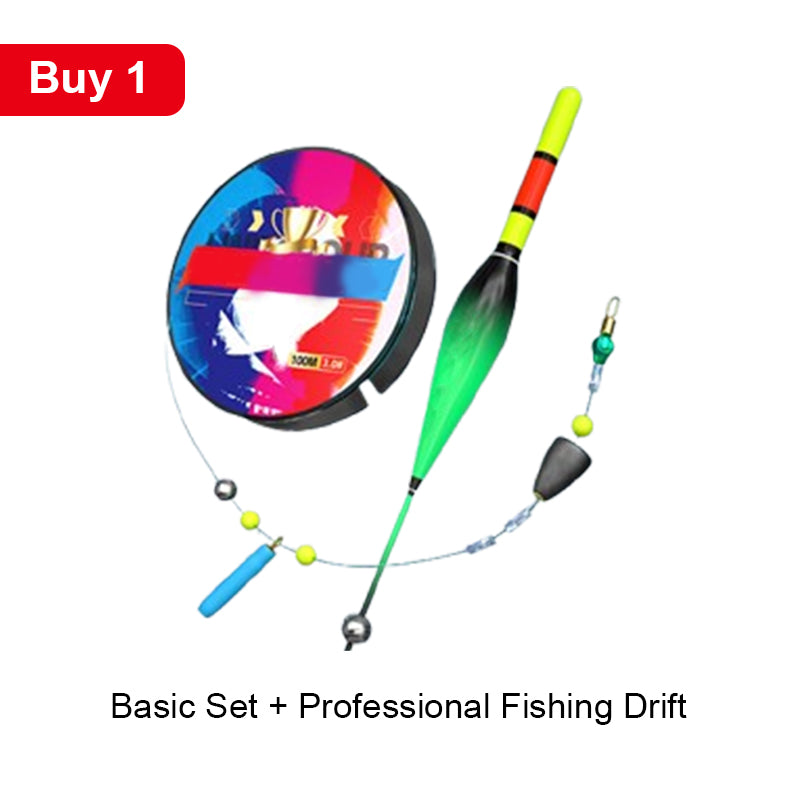 🎣 50% RABATT NU! 🌊 Automatisk Fiskeset – Automatisk Bottensökning & Färdigriggad – 100m Lina & Självlysande Flöte 🐟