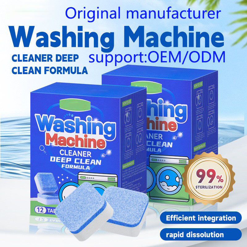 🧼 50% RABATT! 🌀 Tvättmaskinsrengöringstabletter – Djuprengör, Avlägsnar Lukt & Förlänger Maskinens Livslängd För En Fräschare Tvätt 🏠
