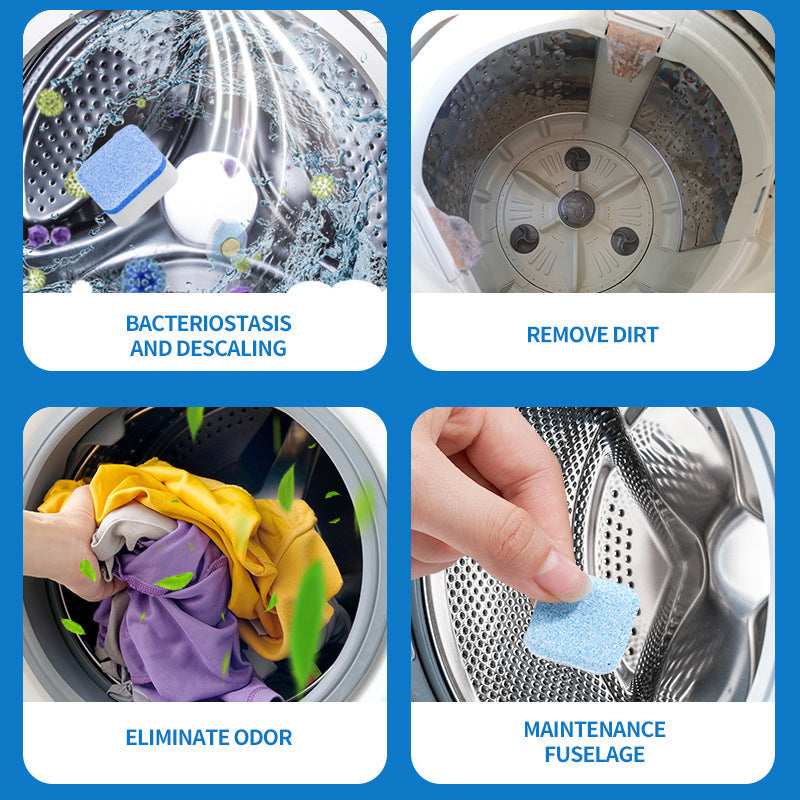 🧼 50% RABATT! 🌀 Tvättmaskinsrengöringstabletter – Djuprengör, Avlägsnar Lukt & Förlänger Maskinens Livslängd För En Fräschare Tvätt 🏠