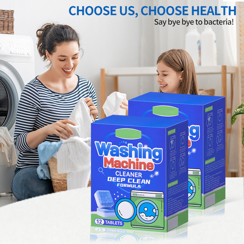 🧼 50% RABATT! 🌀 Tvättmaskinsrengöringstabletter – Djuprengör, Avlägsnar Lukt & Förlänger Maskinens Livslängd För En Fräschare Tvätt 🏠