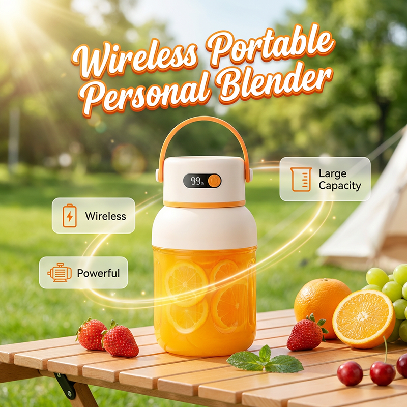🔥50% RABATT!🔥🍓 Bärbar personlig mixer för milkshakes och smoothies | USB-laddningsbar minijuicekopp