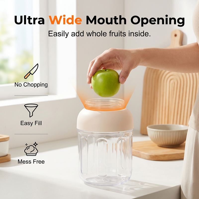 🔥50% RABATT!🔥🍓 Bärbar personlig mixer för milkshakes och smoothies | USB-laddningsbar minijuicekopp
