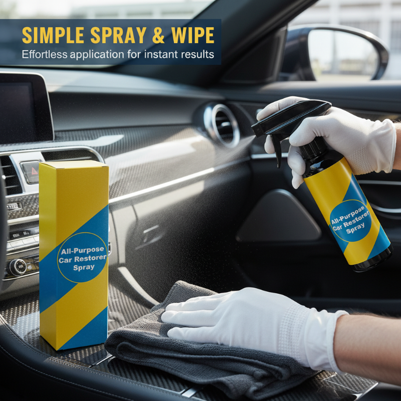 🧴 KÖP 1, FÅ 1 GRATIS! 🚗 Universal Plaståterställare Spray – Återfuktar, skyddar mot UV & återställer blankhet – perfekt för bil, MC & utemöbler ✨