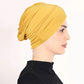 👒 Köp 1 få 1 GRATIS!🌸 Mjuk Stretch Turbanmössa – Mjölksilke, Anti-Halk, Döljer Hårvolym & Multifunktionell, 11 Färger 👒🌸