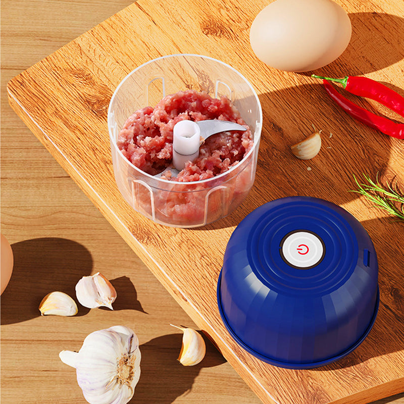 ⚡ 50% RABATT NU! 🔪 Kraftfull Minihackare – Sladdlös & USB-C Laddning – Perfekt för Snabb Matförberedelse – Enkel att Använda & Rengöra 🍲