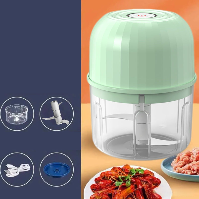 ⚡ 50% RABATT NU! 🔪 Kraftfull Minihackare – Sladdlös & USB-C Laddning – Perfekt för Snabb Matförberedelse – Enkel att Använda & Rengöra 🍲