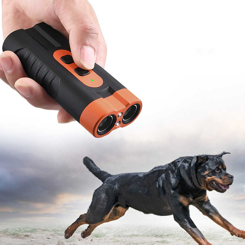 🔥50 % rabatt, enhet för att avskräcka hundar🐕 – bärbar, 🔦kraftfull LED-lampa för belysning, 🔊ultraljudsavskräckning.