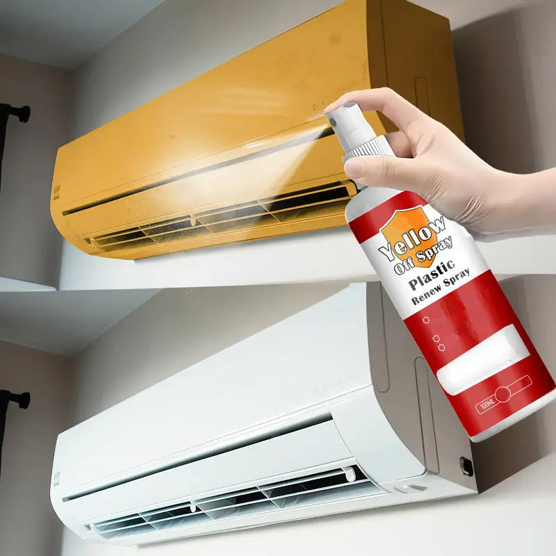 ✨ 50% RABATT NU!🧼 Spray för Borttagning av Gula Fläckar på Plast – Turbo Whitening Restorer – Djuprengöring för Hushållsapparater 🏠