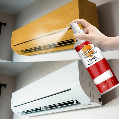 ✨ 50% RABATT NU!🧼 Spray för Borttagning av Gula Fläckar på Plast – Turbo Whitening Restorer – Djuprengöring för Hushållsapparater 🏠