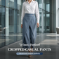 👖 50% RABATT NU!🎨 Dam Patchwork Croppade Byxor – Trendig Färgblock & Casual Passform – Bekväm Streetwear för Sommarsemester 🌴