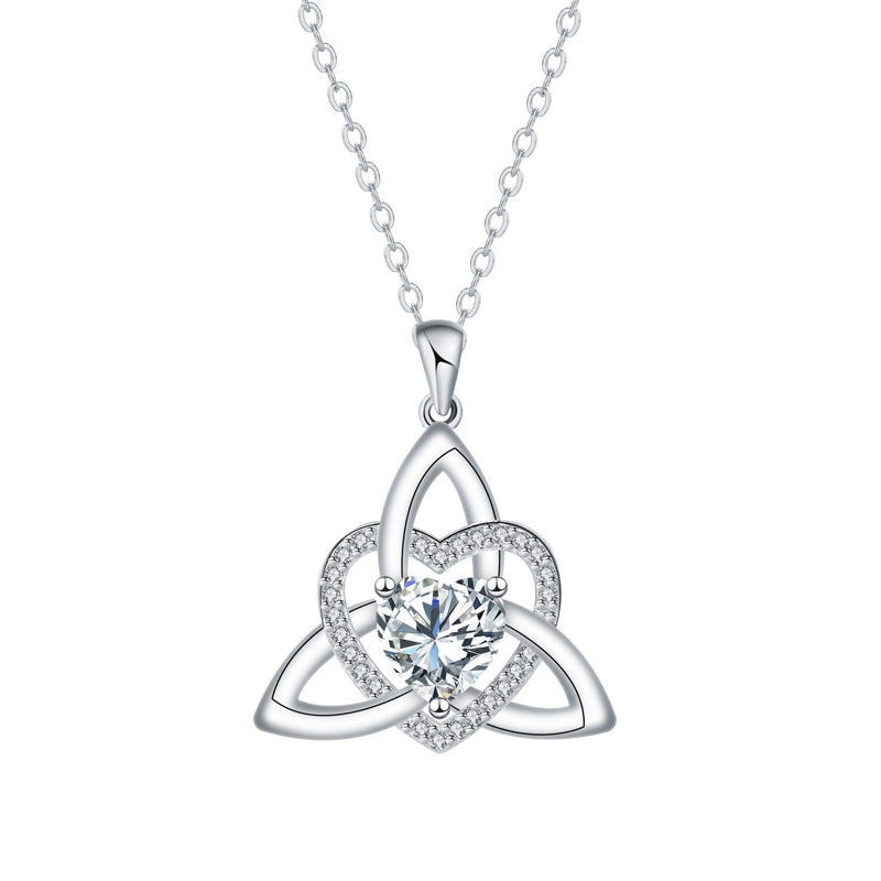 💎 50% RABATT! ⏳ Halsband med hjärtformad hänge i keltisk knutstil – Intrikat design, tidlös symbolik & perfekt som en meningsfull gåva för nära och kära ❤️