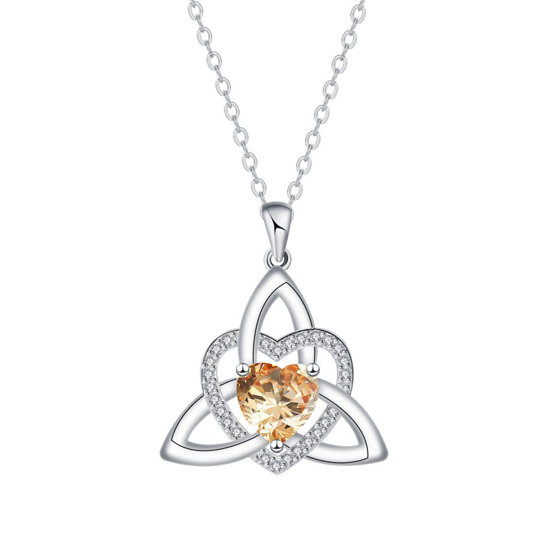 💎 50% RABATT! ⏳ Halsband med hjärtformad hänge i keltisk knutstil – Intrikat design, tidlös symbolik & perfekt som en meningsfull gåva för nära och kära ❤️