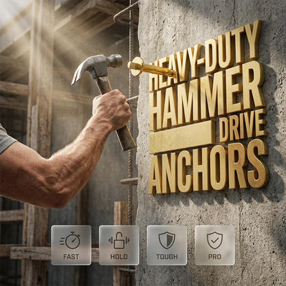 ⚒️🔨 SNABBERBJUDANDE 50% RABATT! Set med 60 professionella hammarkanor – högfast galvaniserat stål, perfekt för betong och tegel, snabb och säker fastsättning 🧱