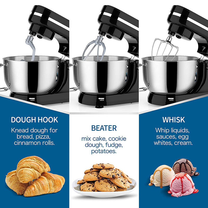 🥄 50 % RABATT NU! ⚡ Kraftfull elektrisk köksmixer – 5 hastigheter, vispar i rostfritt stål och halkfri bas – perfekt för deg, smet eller vispgrädde – kraftfull och tystgående 🍰