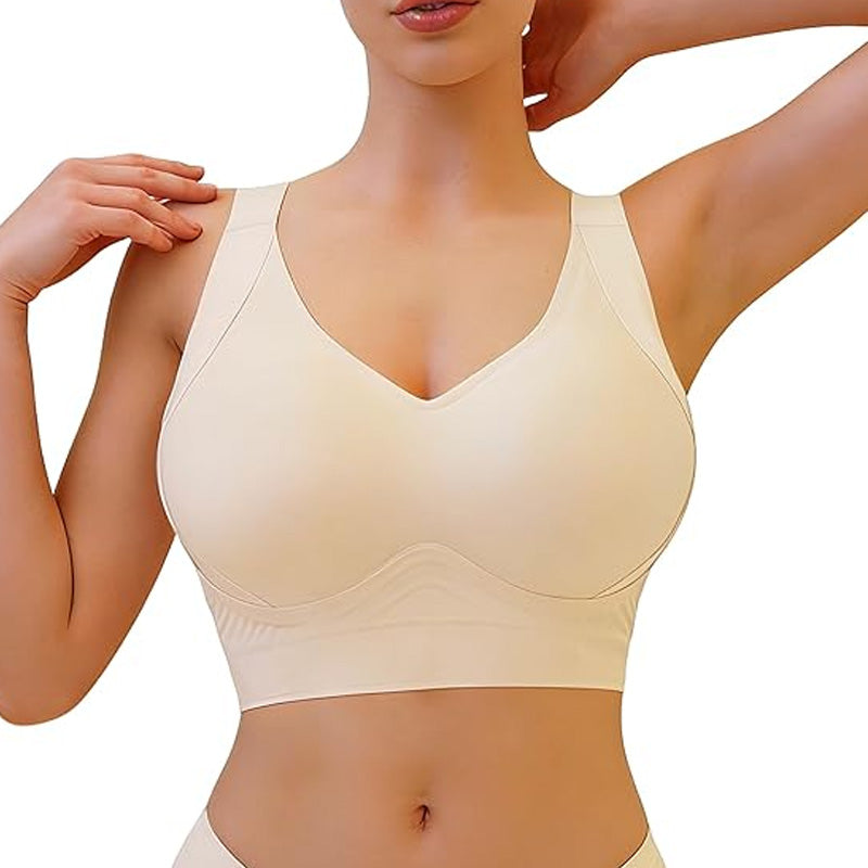 👙 50% RABATT NU!✨ Sömlös Stöd-BH med Full Täckning – Lyft & Sidostöd – Heldagskomfort 🦋